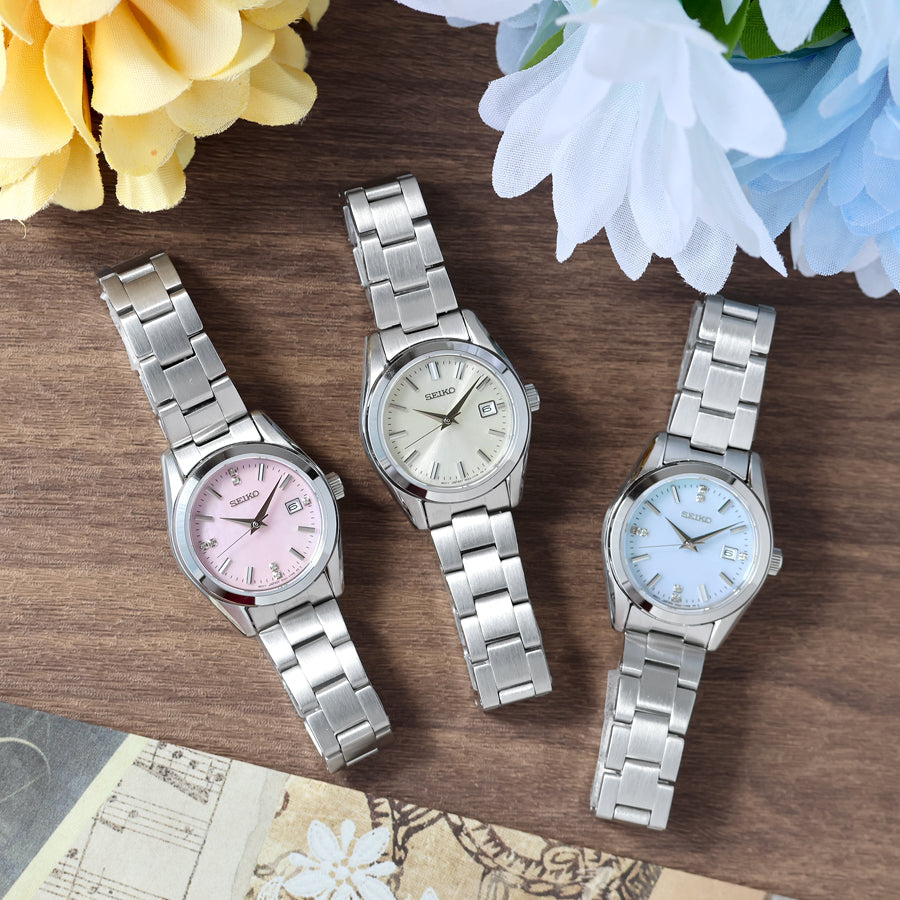 【新品】セイコー SEIKO SELECTION 腕時計 レディース HFH001P S Series クォーツ 電池式（6N22/日本製） シルバーxシルバー アナログ表示 4月24日発売》セイコー セレクション Sシリーズ HFH001P レディース