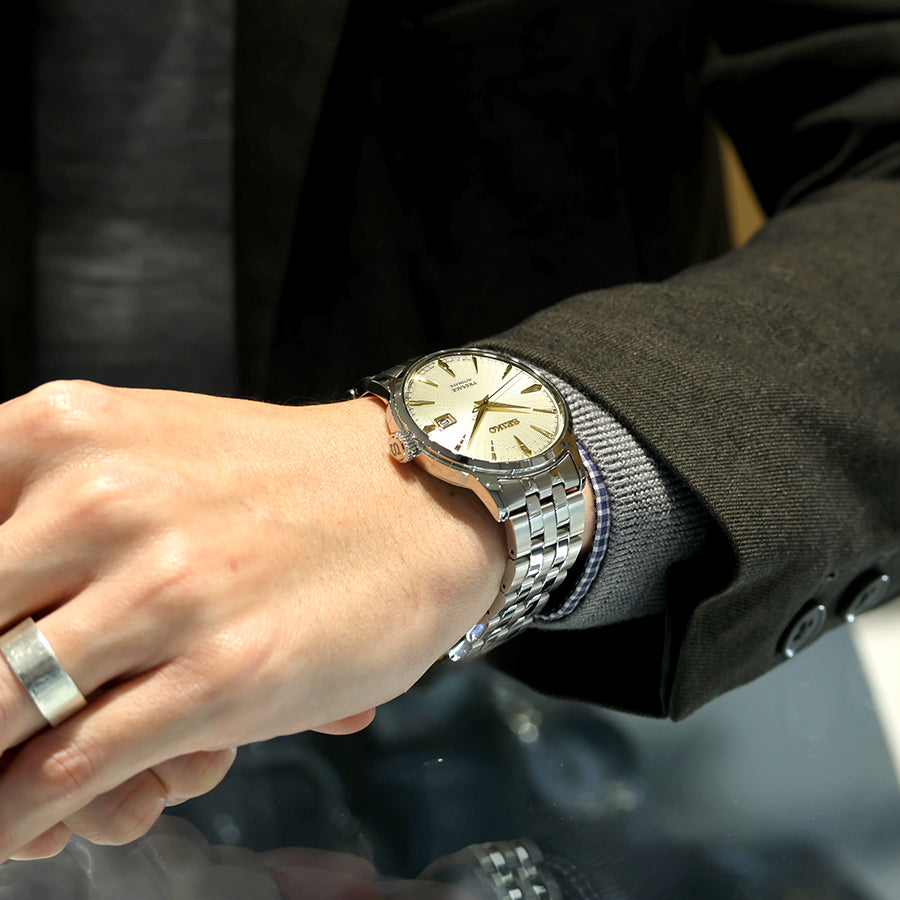 K*I様 SEIKO Presage SARY自動巻き時計 シルバー/ゴールド 夕暮れのカクテルタイム セイコー プレザージュ SARY273 ゴールド