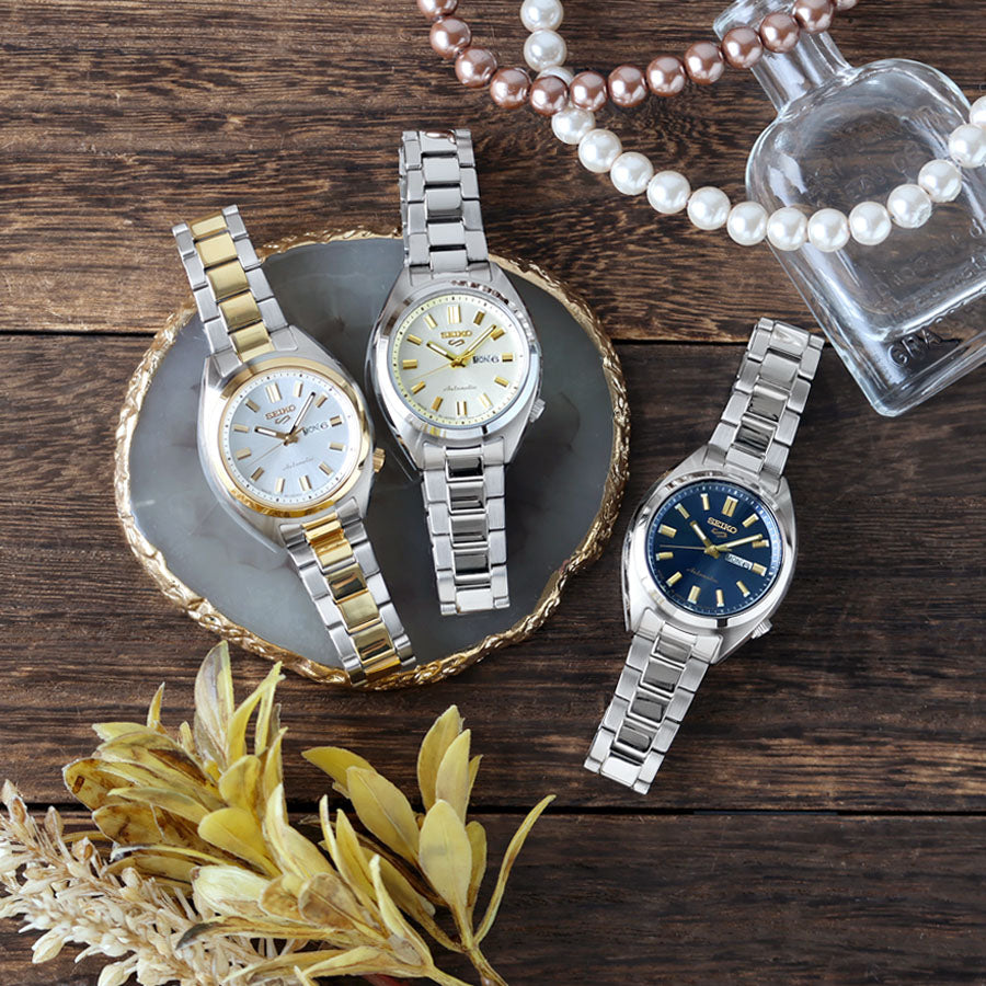 【新品】セイコー Seiko 5 Sports 腕時計 レディース SRRA011 SNXS Series 自動巻き（2R06/手巻き付き） シャンパンゴールドxシルバー アナログ表示 SRRA011 ｜ セイコー5 スポーツ SNXS Series 自動巻き – 腕時計のななぷれ