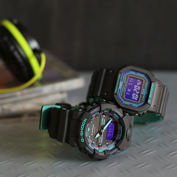 【美品】G-SHOCK GAA-800 ティールカラー Bluetooth搭載 G-SHOCKから、90年代に代表されるレトロスポーツテイストを