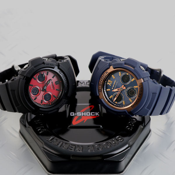 飽くなき強さを求めて進化を続けるタフネスウォッチG-SHOCKから、ローズゴールドのベゼルとロイヤルネイビーブルーを組み合わせたモデルの登場です❕✳