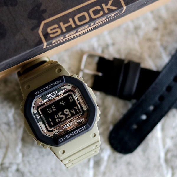 進化を続けるタフネスウォッチ、G-SHOCKのスクエアフェイス「DW-5600シリーズ」から、デザインバリエーションを広げたモデル「Utility Color」が登場‼👍