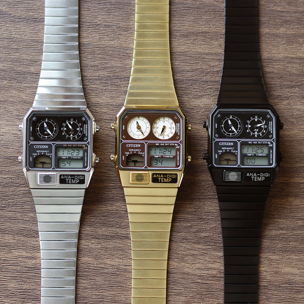 Vintage CITIZEN アナデジテンプ 近未来デザイン 腕時計 Vintage CITIZEN アナデジテンプ 近未来デザイン 腕時計 - メルカリ
