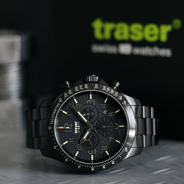traser ブラックPVD コーティングを施した高級感のあるモデル❗