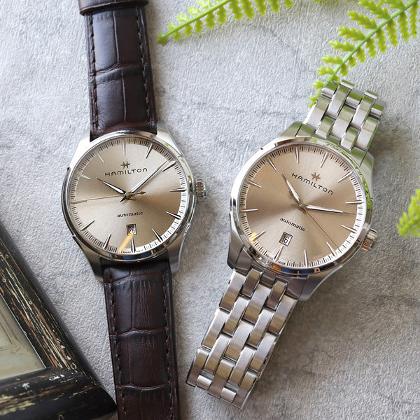 洗練されたデザインが光る「ジャズマスター オート」は、オンオフ様々