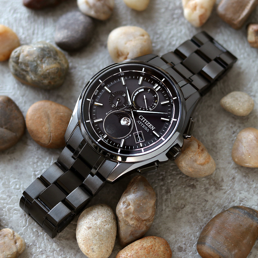 専用 CITIZEN BY1006-62E 試着のみ ルナプログラム アナログ式で世界初の月齢自動計算機能「ルナプログラム」を搭載