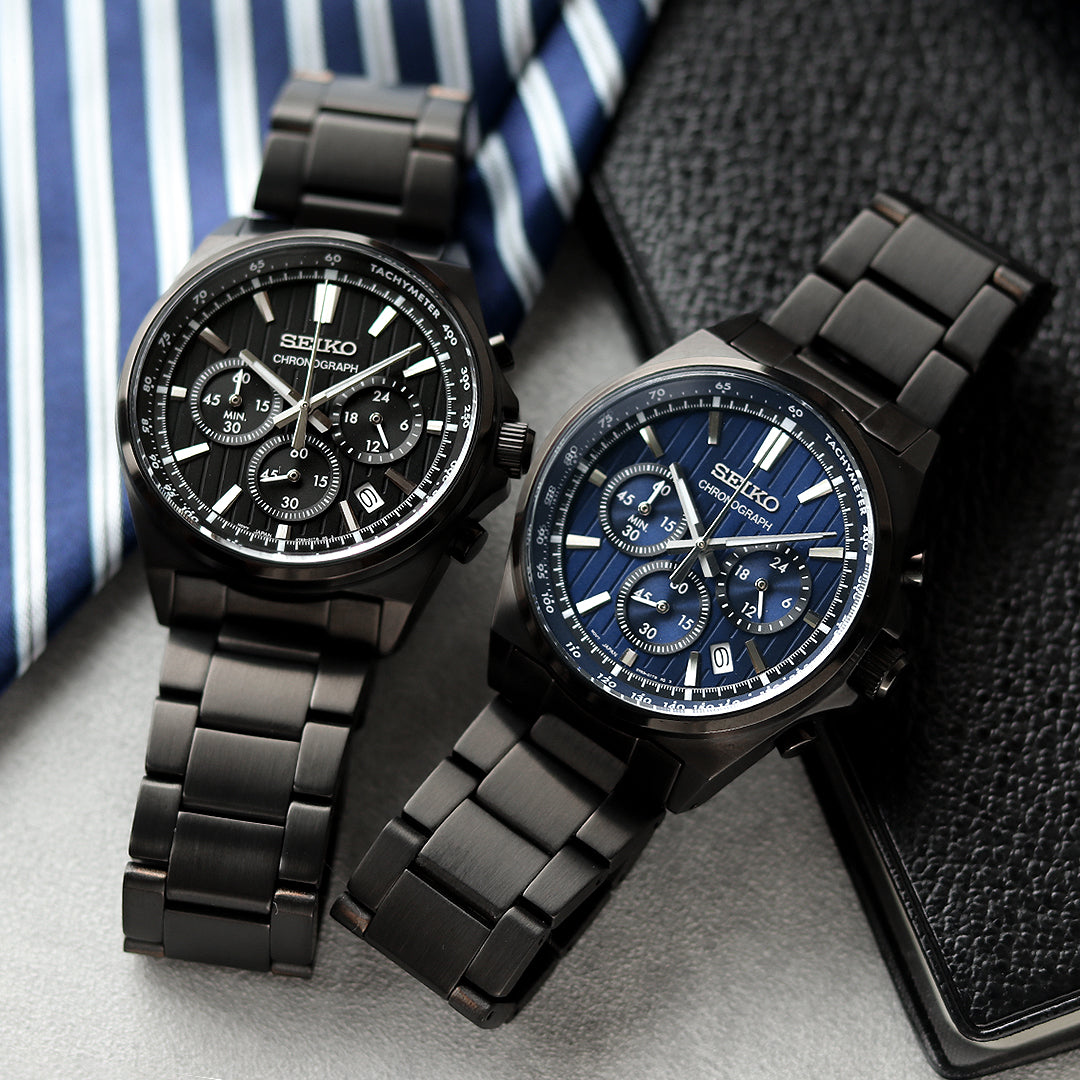 た*ん様 SEIKO クロノグラフ ブラック JA-2796| セイコー クロノグラフ 7T11-0AH0 チタン ブラックダイヤル