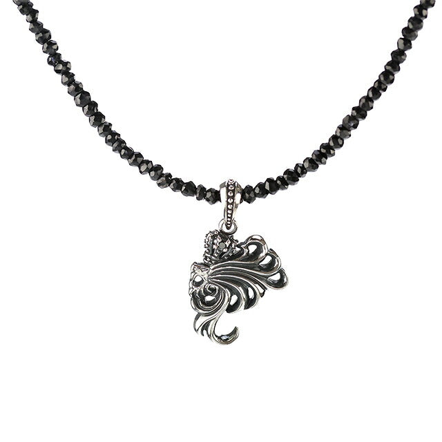 ライオンハート ネックレス メンズ ブランド LION HEART ハウル 動物 04N13HL02 シルバー ブラック アクセサリー 04N13HL02