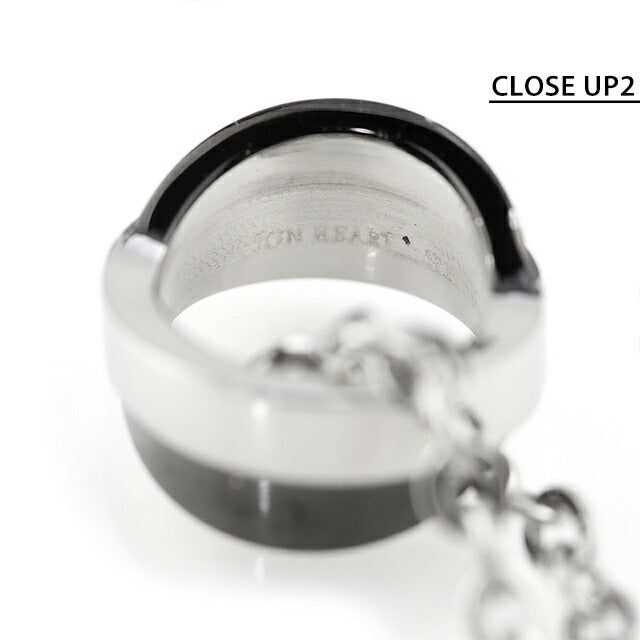 ライオンハート ネックレス メンズ ブランド LION HEART 04N143SM シルバー ブラック アクセサリー 04N143SM