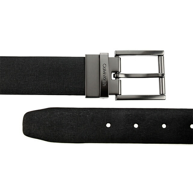 カルバンクライン ベルト メンズ ブランド Leather 革 レザー リバーシブル 11CK010025 表:ブラック 裏:ダークブラウン 小物 11CK010025