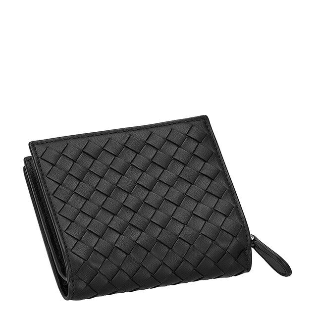 ボッテガ・ヴェネタ 二つ折り財布 メンズ レディース ブランド BOTTEGA VENETA 121059-V3UN1 ブラック 121059-V3UN1-8803