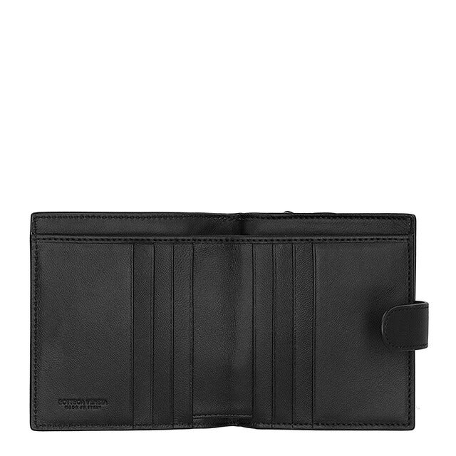 ボッテガ・ヴェネタ 二つ折り財布 メンズ レディース ブランド BOTTEGA VENETA 121059-V3UN1 ブラック 121059-V3UN1-8803