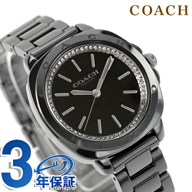 【新品電池】コーチ COACH 腕時計 シルバー ブラック ラインストーン 14504406 ｜ コーチ(COACH) - 腕時計のななぷれ