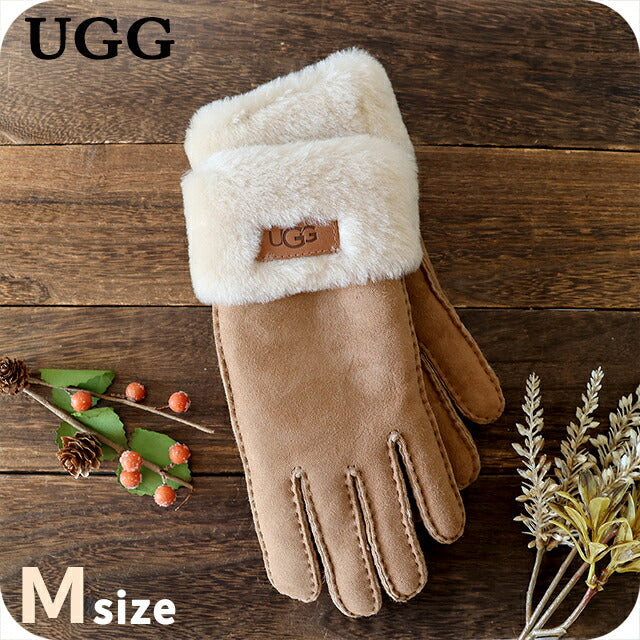 アグ 手袋 レディース ブランド UGG TURN CUFF GLOVE Mサイズ ロゴ