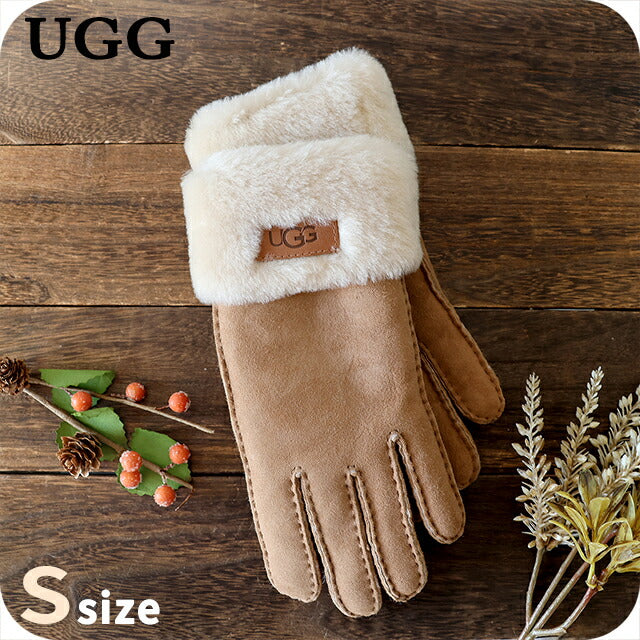 アグ 手袋 レディース ブランド UGG TURN CUFF GLOVE Sサイズ ロゴ