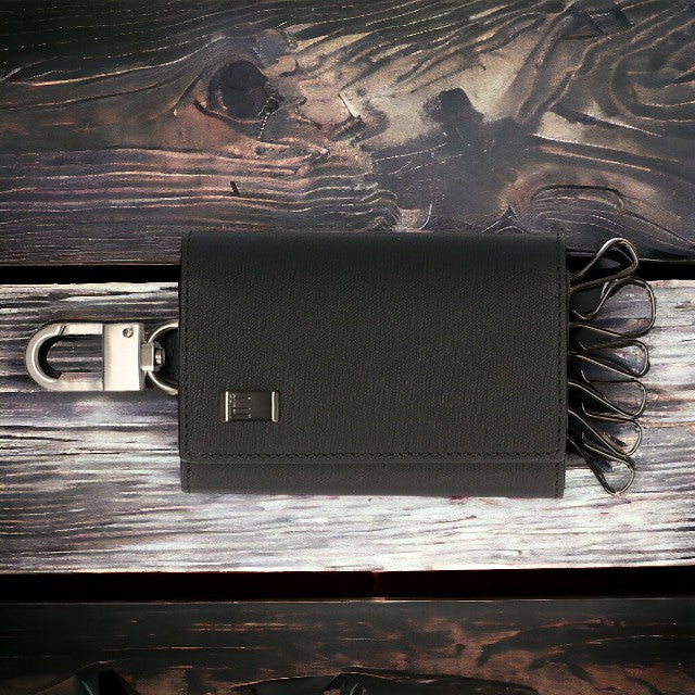 未使用 dunhill ダンヒル サイドカー キーケース 鍵入れ レザー 箱付き セール】ダンヒル DUNHILL キーケース サイドカー ガンメタル