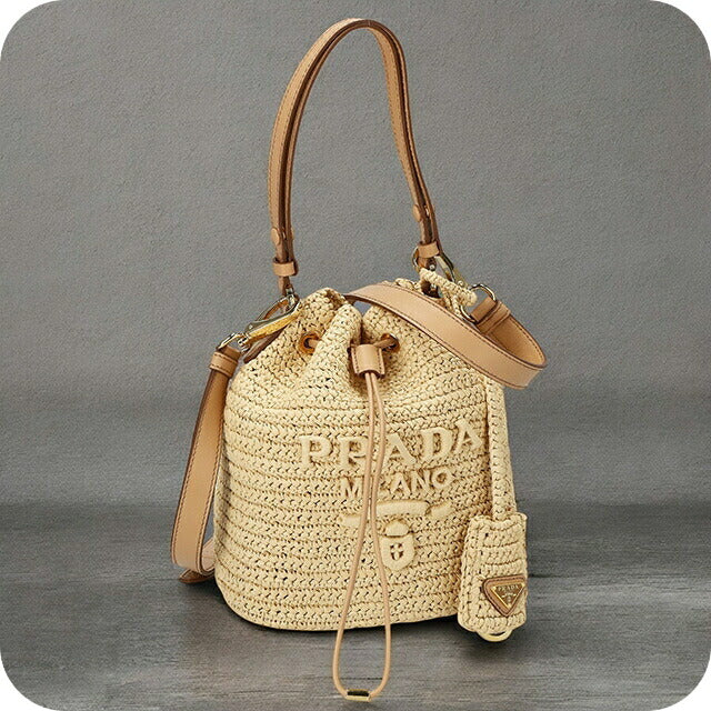 プラダ ハンドバッグ レディース ブランド PRADA 1BE068 ナチュラルベージュ 1BE068N-FIBOUO-NAT