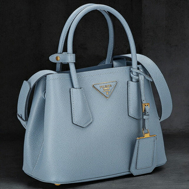 プラダ ハンドバッグ レディース ブランド PRADA レザー 1BG443 ブルー 1BG443S-CUIRXOO-CEL