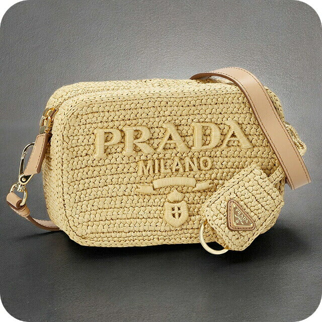 プラダ ショルダーバッグ レディース ブランド PRADA 1BH196 ナチュラルベージュ 1BH196N-FIBOUO-NAT