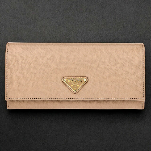 プラダ 長財布 レディース ブランド PRADA レザー 1MH132 ピンクベージュ 1MH132S-TRIAN-CIP