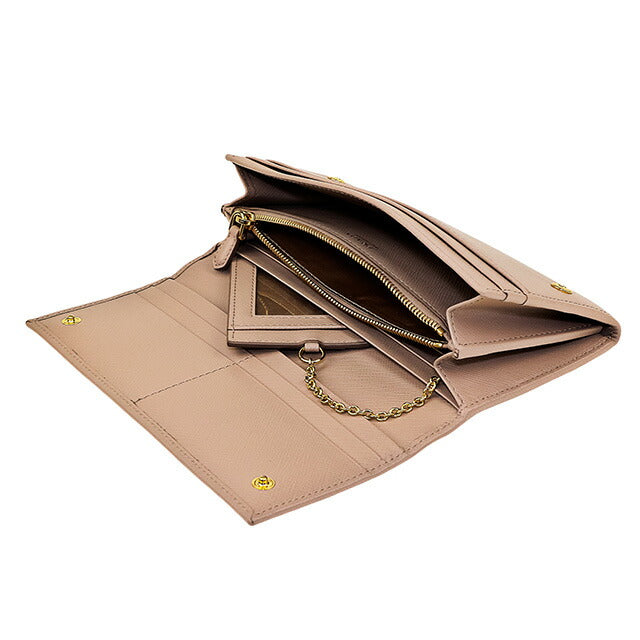 プラダ 長財布 レディース ブランド PRADA レザー 1MH132 ピンクベージュ 1MH132S-TRIAN-CIP