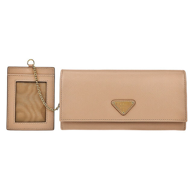 プラダ 長財布 レディース ブランド PRADA レザー 1MH132 ピンクベージュ 1MH132S-TRIAN-CIP
