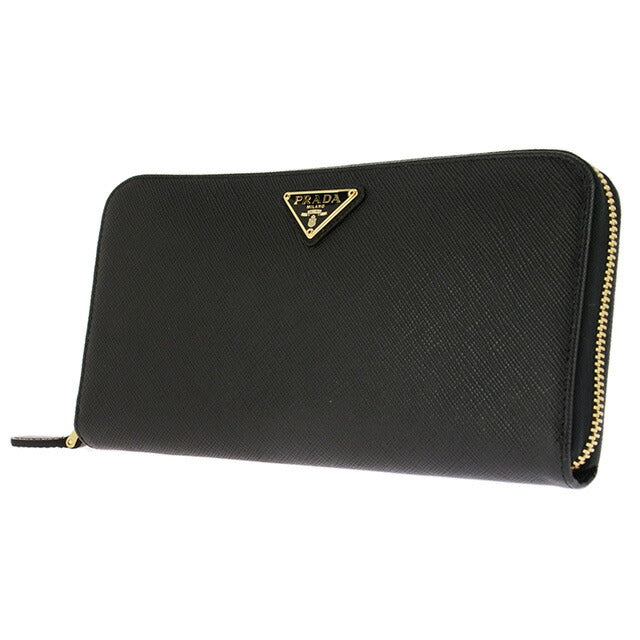 プラダ 長財布 レディース ブランド PRADA レザー 1ML506 ブラック 1ML506S-TRIAN-NER