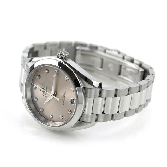 オメガ シーマスター アクアテラ 150M 34mm 自動巻き 腕時計 ブランド レディース ダイヤモンド OMEGA 220.10.34.20.60.001 アナログ シルバー スイス製 220-10-34-20-60-001