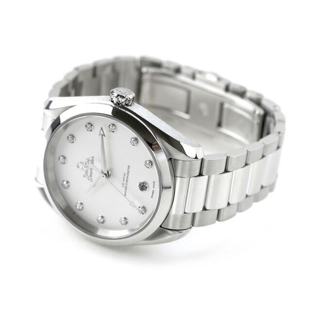 オメガ シーマスター アクアテラ 150M 38mm 自動巻き 腕時計 ブランド レディース ダイヤモンド OMEGA 220.10.38.20.52.001 アナログ シルバー スイス製 220-10-38-20-52-001