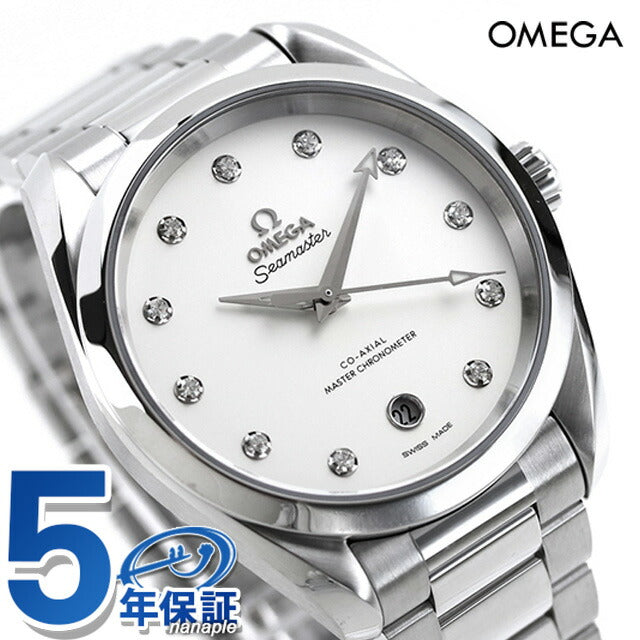 オメガ シーマスター アクアテラ 150M 38mm 自動巻き 腕時計 ブランド レディース ダイヤモンド OMEGA 220.10.38.20.52.001 アナログ シルバー スイス製 220-10-38-20-52-001