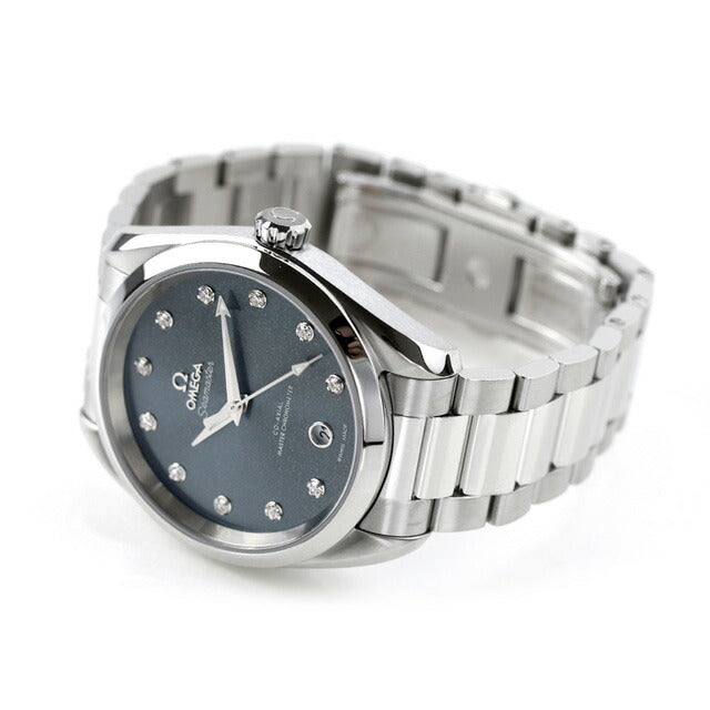 オメガ シーマスター アクアテラ 150M 38mm 自動巻き 腕時計 ブランド レディース ダイヤモンド OMEGA 220.10.38.20.53.001 アナログ ブルー スイス製 220-10-38-20-53-001
