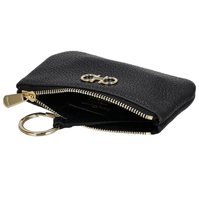 フェラガモ コインケース レディース ブランド Ferragamo 220383CALF NER 755 125 ブラック 220383CALF-NER-755-125