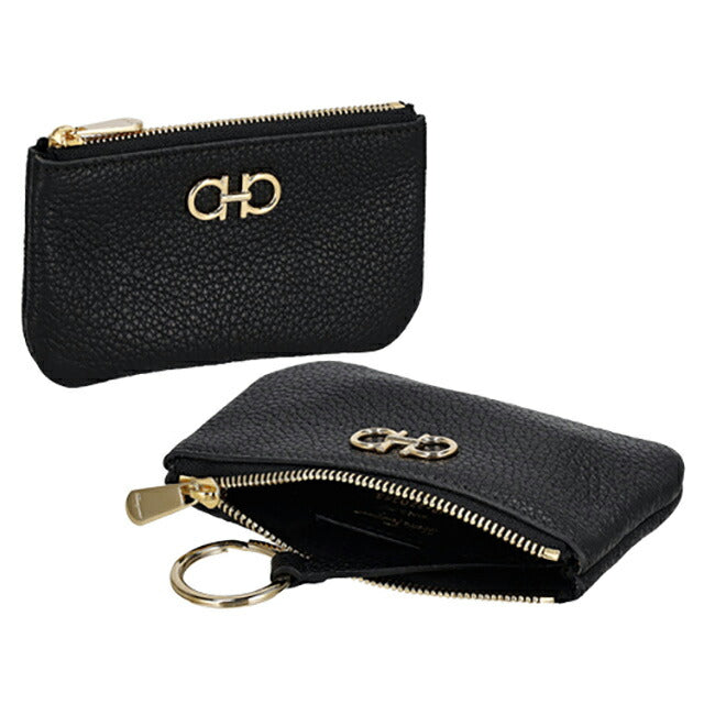 フェラガモ コインケース レディース ブランド Ferragamo 220383CALF NER 755 125 ブラック 220383CALF-NER-755-125