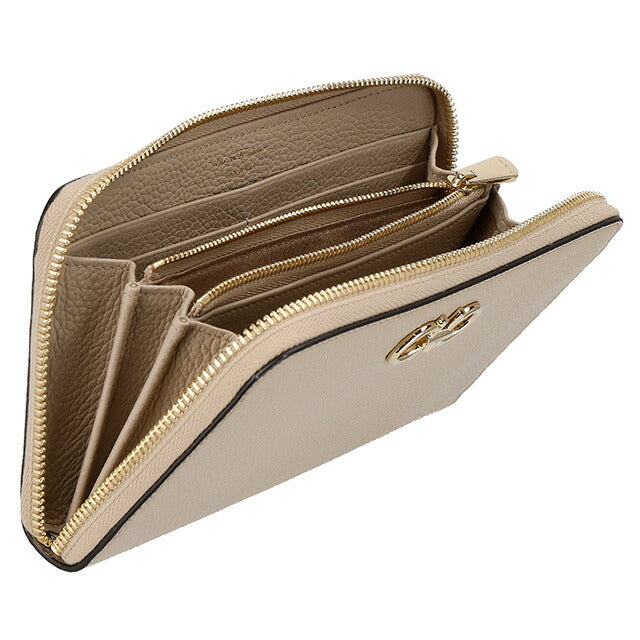 フェラガモ 長財布 レディース ブランド Ferragamo 220405CALF DAINO 758 663 ベージュ 220405CALF-DAINO-758-663