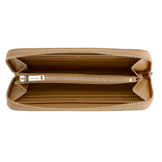 フェラガモ 長財布 レディース ブランド Ferragamo 220626CALF LCAM 770 855 キャメル 220626CALF-LCAM-770-855