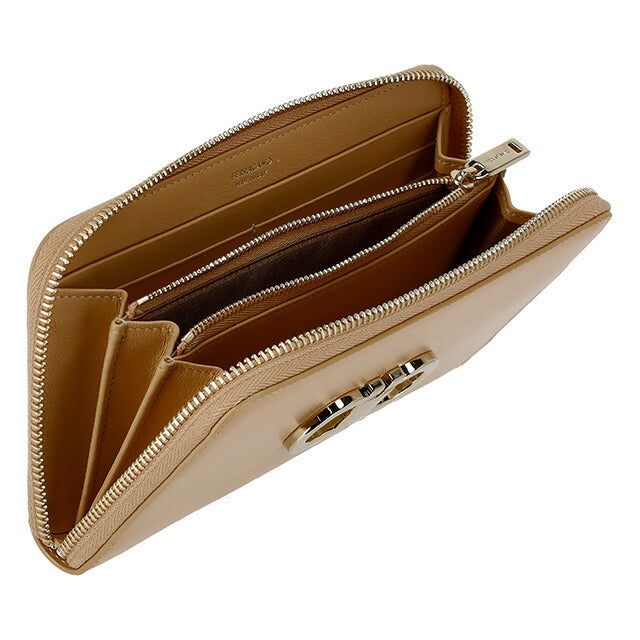 フェラガモ 長財布 レディース ブランド Ferragamo 220626CALF LCAM 770 855 キャメル 220626CALF-LCAM-770-855