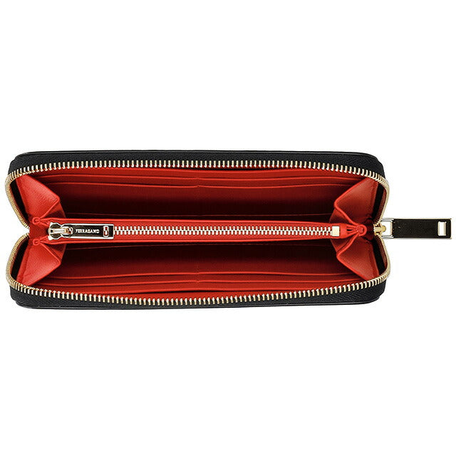 フェラガモ 長財布 レディース ブランド Ferragamo 220626CALF NER 770 772 ブラック 220626CALF-NER-770-772