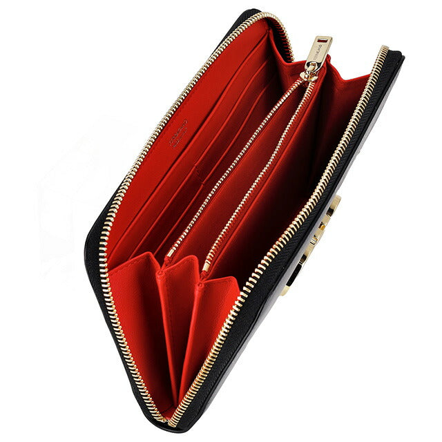 フェラガモ 長財布 レディース ブランド Ferragamo 220626CALF NER 770 772 ブラック 220626CALF-NER-770-772