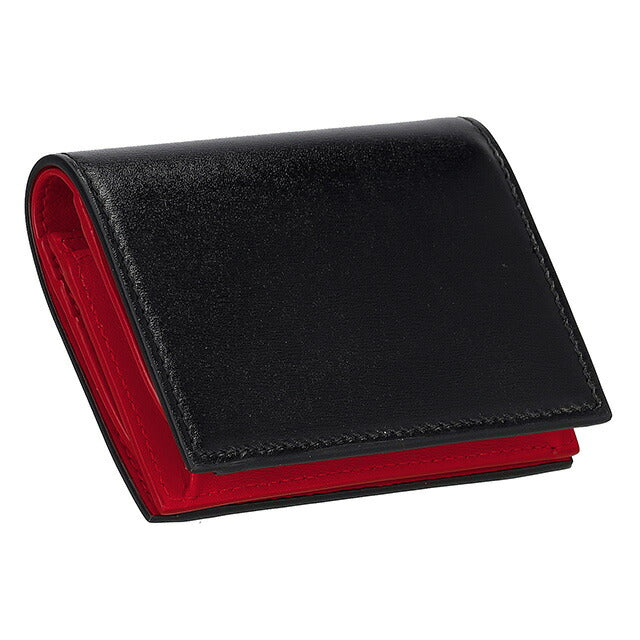 フェラガモ 二つ折り財布 レディース ブランド Ferragamo 220627CALF NE FR 770 769 ブラック/レッド 220627CALF-NE-FR-770-769