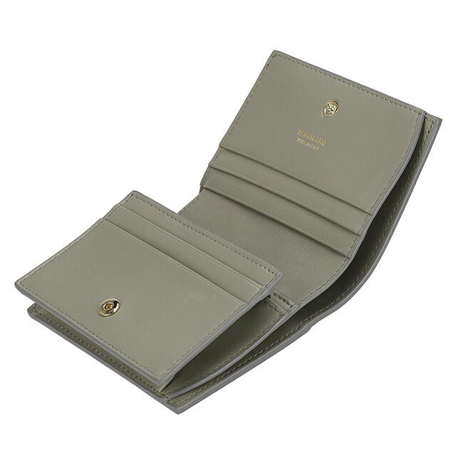 フェラガモ 二つ折り財布 レディース ブランド Ferragamo 220633CALF ASHGY 775 288 アッシュ 220633CALF-ASHGY-775-288