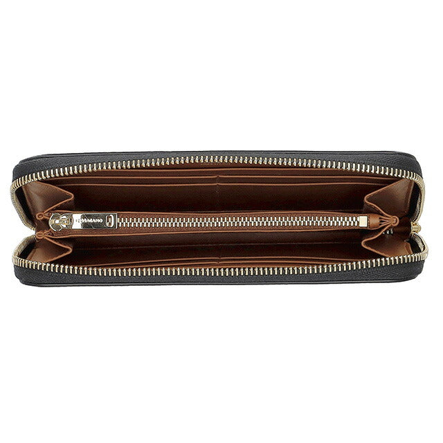 フェラガモ 長財布 レディース ブランド Ferragamo 220795CALF NE NC 775 336 ブラック/ブラウン 220795CALF-NE-NC-775-336