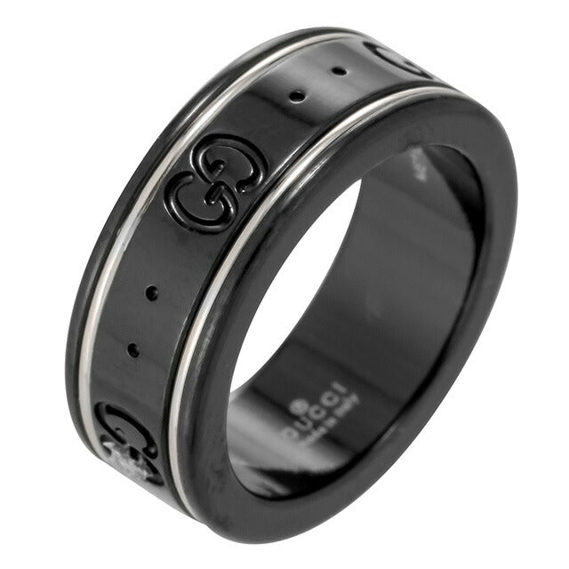 グッチ リング メンズ レディース ブランド GUCCI 225985-I19A1 ブラック 225985-I19A1-8061-09