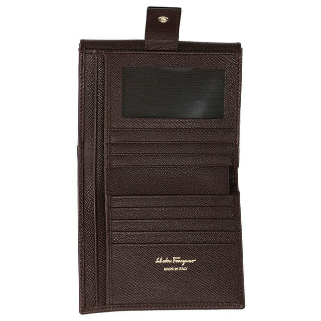 フェラガモ 二つ折り財布 レディース ブランド Ferragamo 22C877CALF GA BR 758 590 ブラウン 22C877CALF-GA-BR-758-590