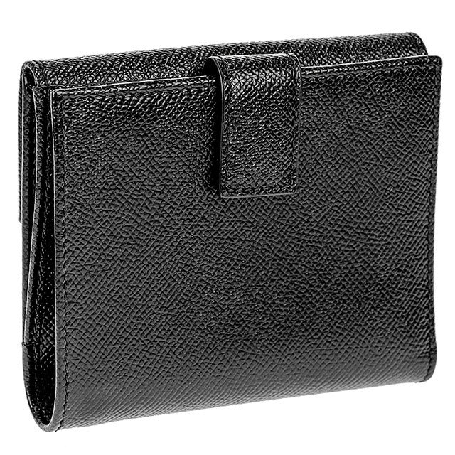 フェラガモ 二つ折り財布 レディース ブランド Ferragamo 22C877PEBBLE NER 673 998 ブラック 22C877PEBBLE-NER-673-998
