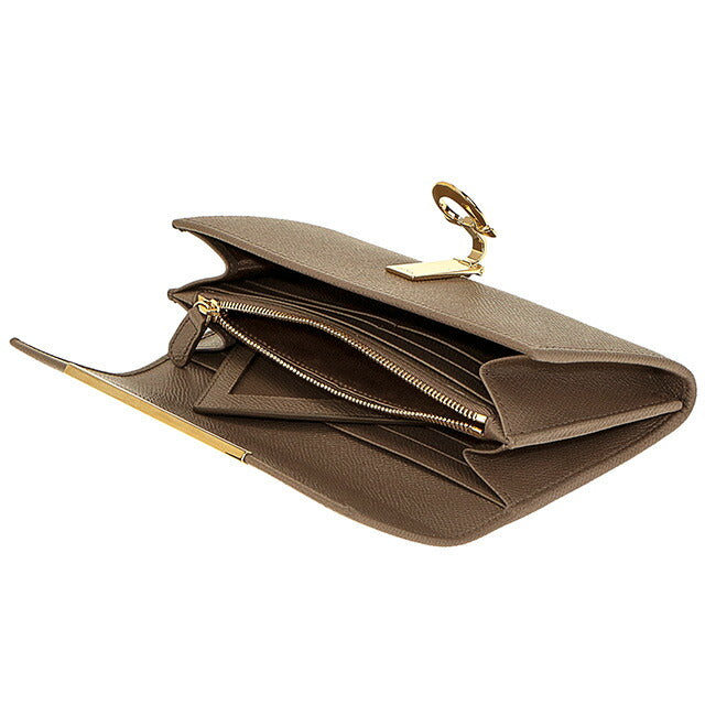 フェラガモ 長財布 レディース ブランド Ferragamo 22D150PEBBLE CARAW 714 922 ブラウン 22D150PEBBLE-CARAW-714-922