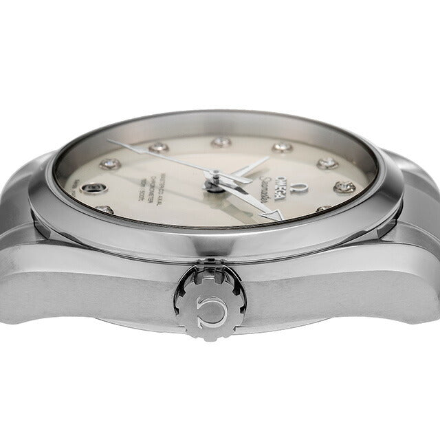 オメガ シーマスター アクアテラ 39mm 自動巻き 機械式 腕時計 レディース ダイヤモンド OMEGA 231.10.39.21.55.002 アナログ ホワイトシェル 白 231-10-39-21-55-002