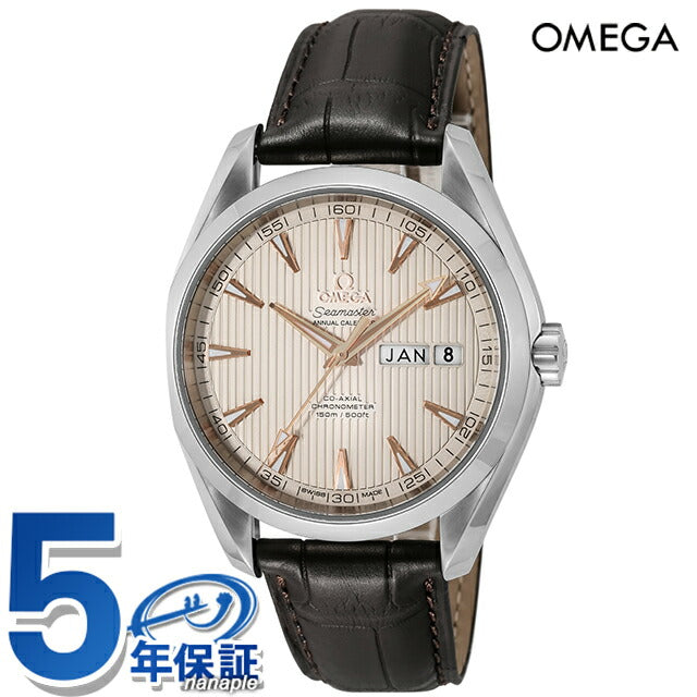 オメガ シーマスター アクアテラ 43mm 自動巻き 腕時計 ブランド メンズ OMEGA 231.13.43.22.02.003 アナログ シルバー ブラウン 231-13-43-22-02-003