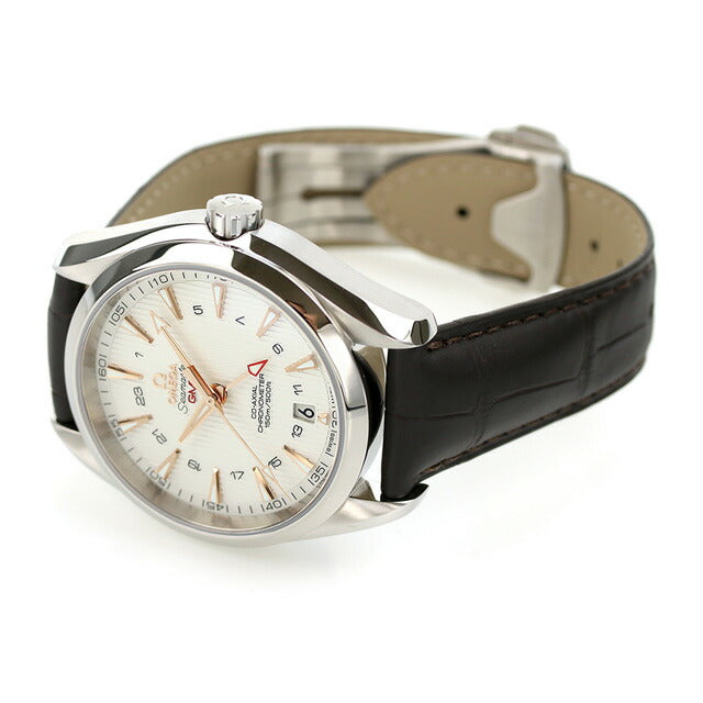 オメガ シーマスター アクアテラ 150M コーアクシャル クロノメーター GMT 43mm 自動巻き 機械式 腕時計 ブランド メンズ 革ベルト OMEGA 231.13.43.22.02.004 231-13-43-22-02-004