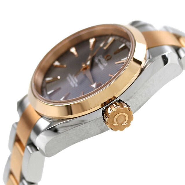 オメガ シーマスター 30mm 自動巻き 腕時計 ブランド レディース OMEGA 231.20.30.20.06.001 アナログ グレー シルバー/ローズゴールド スイス製 231-20-30-20-06-001