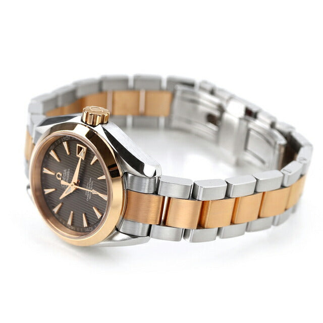 オメガ シーマスター 30mm 自動巻き 腕時計 ブランド レディース OMEGA 231.20.30.20.06.001 アナログ グレー シルバー/ローズゴールド スイス製 231-20-30-20-06-001